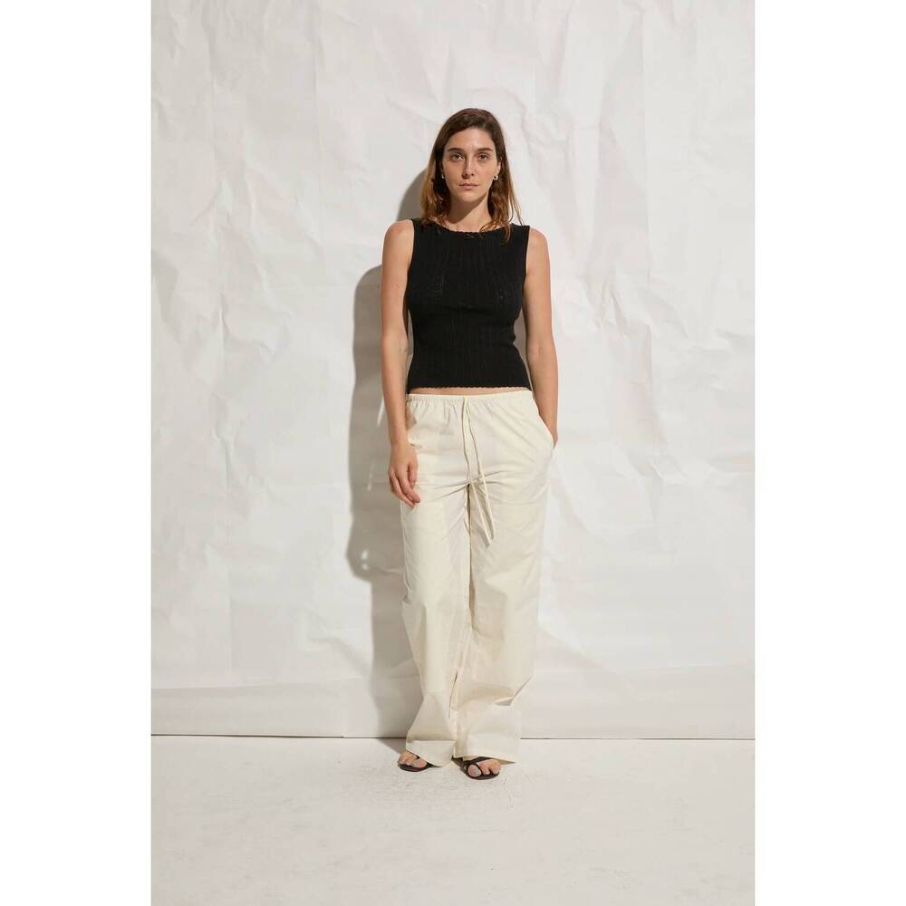 NEW ASHER paisley muscle top in noir